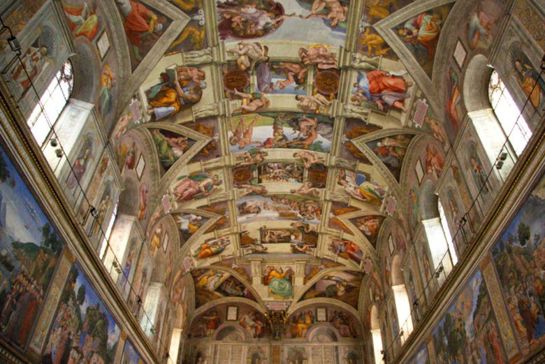 Frescoes in the Sistine Chapel